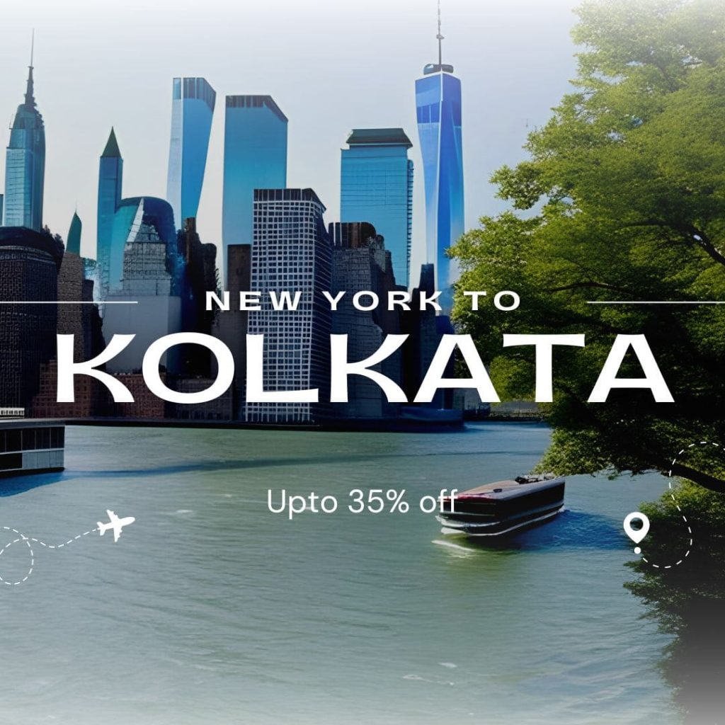 New York to kolkata